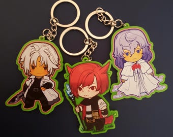 Green FFXIV Charm Set