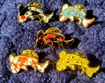 Rainbow Koi Enamel Pins