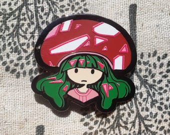 Mushroom Girl Pin
