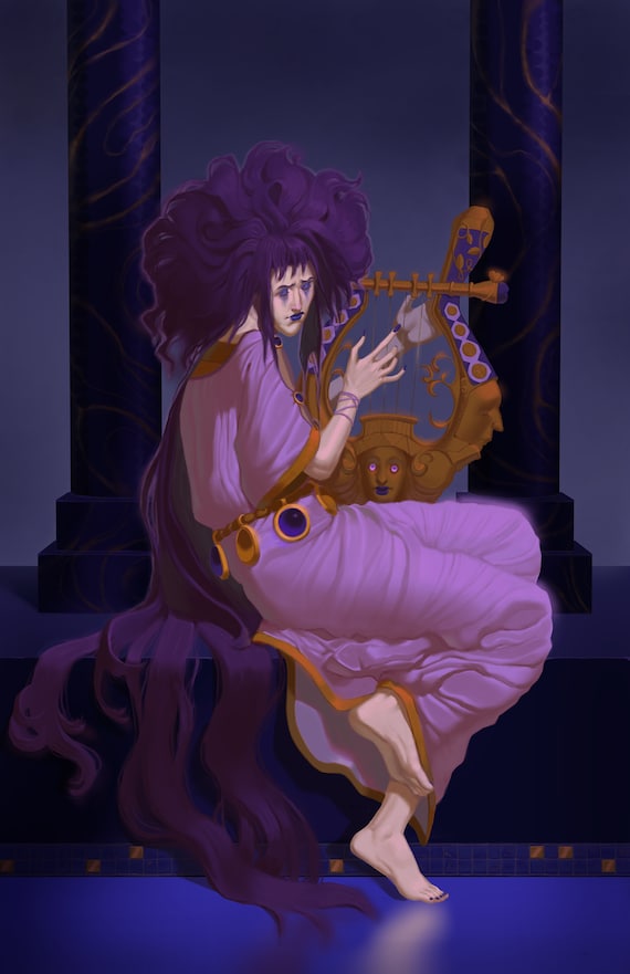 Hades Game Orpheus Print Etsy