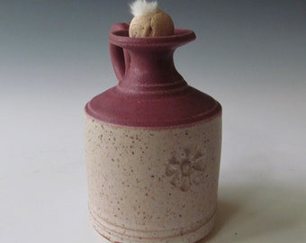 Ceramic Pottery Stoneware Wheel-thrown Scented Oil Lamp Handmade One of a Kind