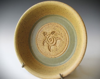 Ceramic Pottery Stoneware Wheel-thrown Small Pie Plate Handmade One of a Kind