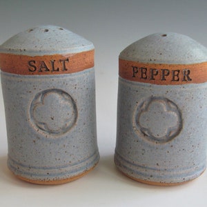 Ceramic Pottery Stoneware Handmade Wheel-thrown Salt and Pepper Shakers One of a Kind