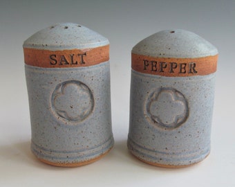 Ceramic Pottery Stoneware Handmade Wheel-thrown Salt and Pepper Shakers One of a Kind