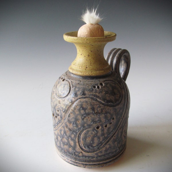 Ceramic Pottery Stoneware Wheel-thrown Scented Oil Lamp Handmade One of a Kind