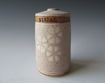Ceramic Pottery Stoneware Wheel-thrown Sugar Shaker Handmade One of a Kind