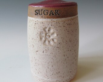 Ceramic and Pottery Handmade Stoneware Wheel-thrown Sugar Shaker One of a Kind