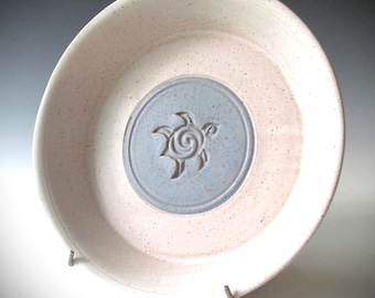 Large Pie Plate Handmade Stoneware One of a Kind