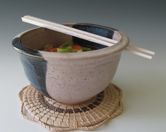 Ceramic Stoneware Pottery Wheel-thrown Ramen Bowl