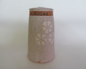 Ceramic and Pottery Handmade Wheel-thrown Stoneware Sugar Shaker One of a Kind