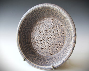 Ceramic Pottery Stoneware Wheel-thrown Small Pie Plate Handmade One of a Kind