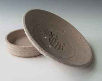 Ceramic Pottery Stoneware Wheel-thrown Soap Dish Handmade One of a Kind