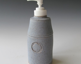 Large Lotion Dispenser Handmade Stoneware One of a Kind