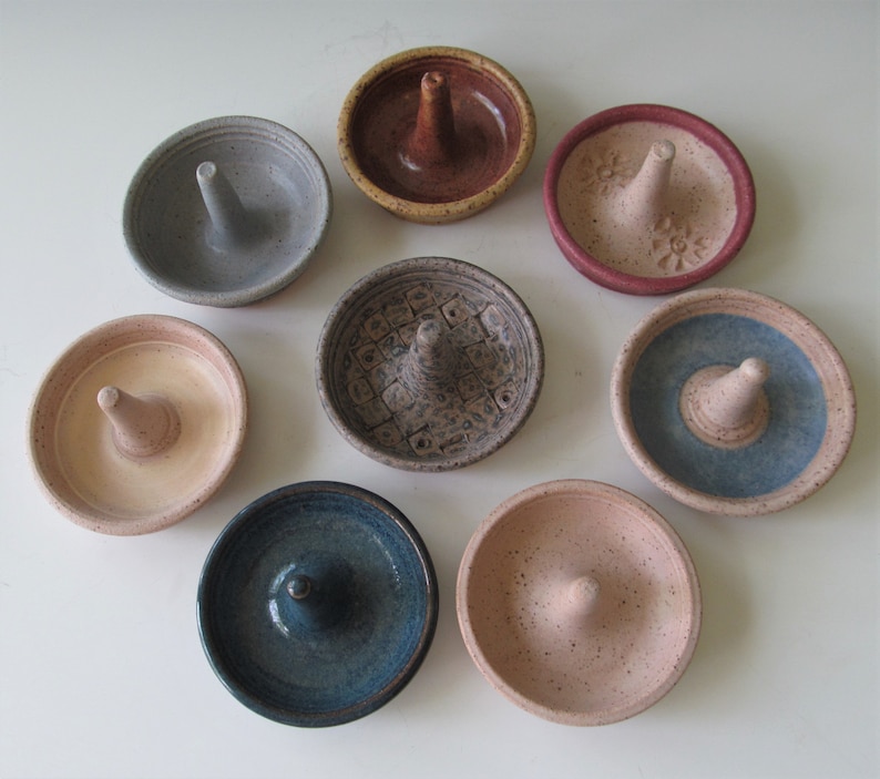 Ceramic Handmade Pottery Ring Holder image 3