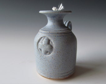 Ceramic Pottery Stoneware Wheel-thrown Scented Oil Lamp Handmade One of a Kind