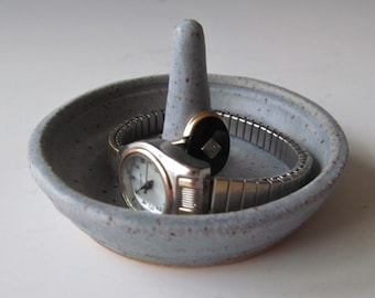 Ring Holder Handmade Stoneware One of a Kind