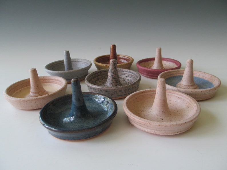 Ceramic Handmade Pottery Ring Holder image 4