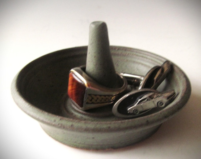 Ring Holder Handmade Stoneware One of a Kind