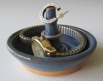 Ring Holder Handmade Stoneware One of a Kind