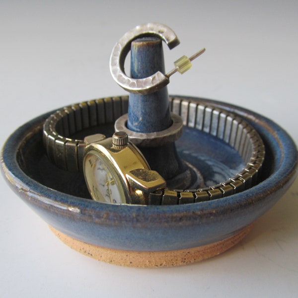 Ring Holder Handmade Stoneware One of a Kind