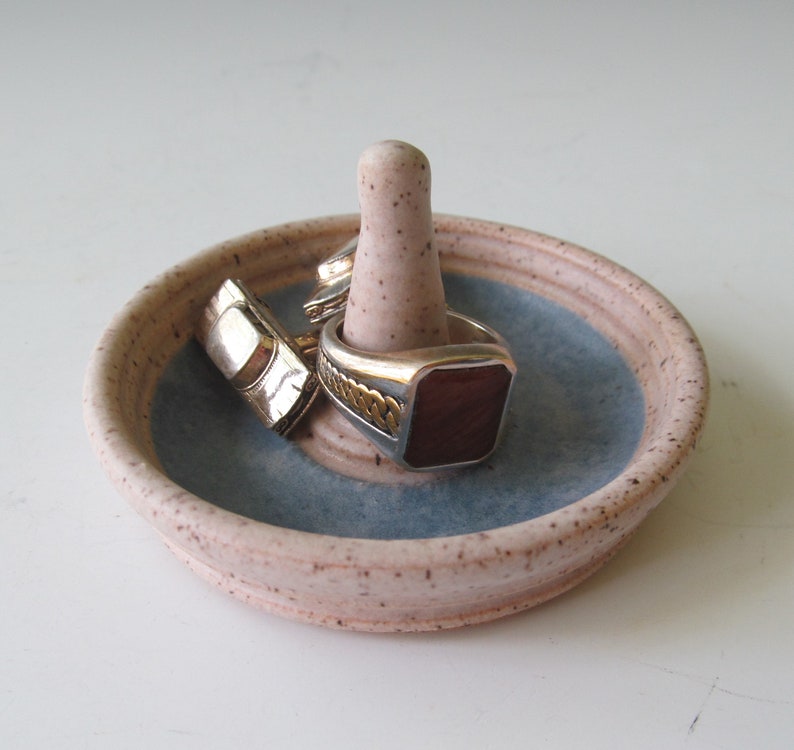 Ceramic Handmade Pottery Ring Holder image 1