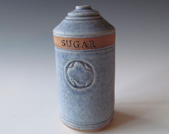 Ceramic and Pottery Handmade Wheel-thrown Stoneware Sugar Shaker One of a Kind