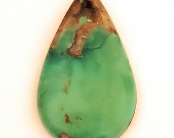 One One Pear Shaped 100% Genuine Persian Turquoise Cabochon 19x31.5mm