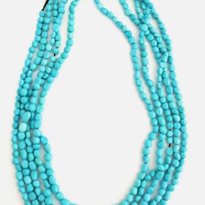 One Strand 100% Natural Sleeping Beauty Turquoise Beads 6-7mm