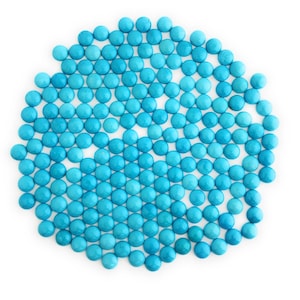 Eine Runde geformt 100 % natürliche Dornröschen Türkis Cabochon 10mm