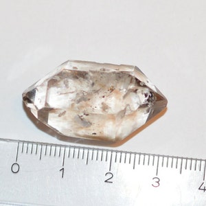 Quartz diamant brut Herkimer, cristal à double terminaison, 1 pièce, pierre précieuse naturelle de 9 073 g image 9