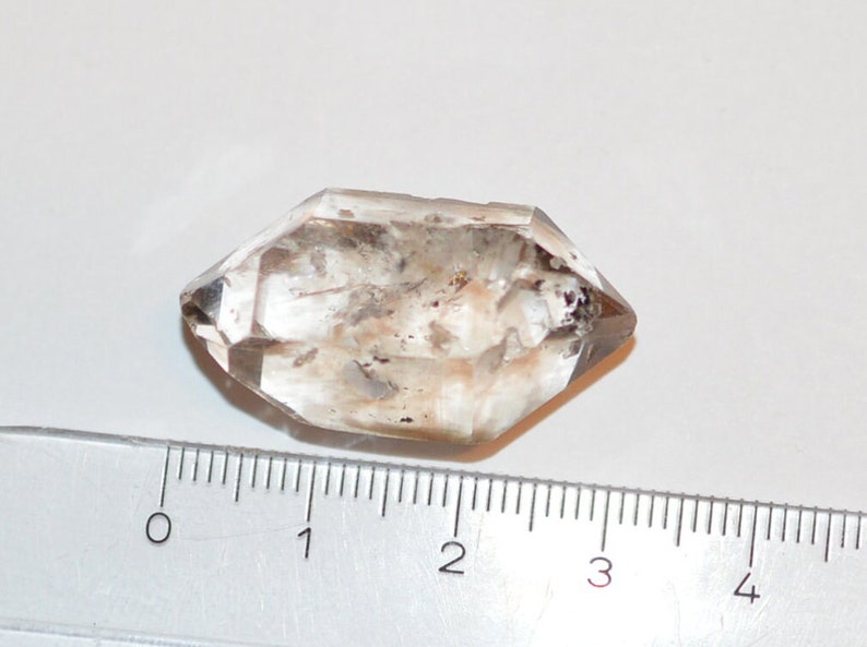 Quartz diamant brut Herkimer, cristal à double terminaison, 1 pièce, pierre précieuse naturelle de 9 073 g image 9