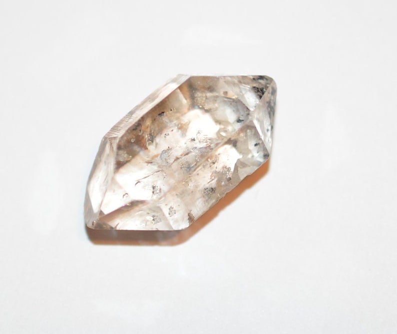 Quartz diamant brut Herkimer, cristal à double terminaison, 1 pièce, pierre précieuse naturelle de 9 073 g image 1