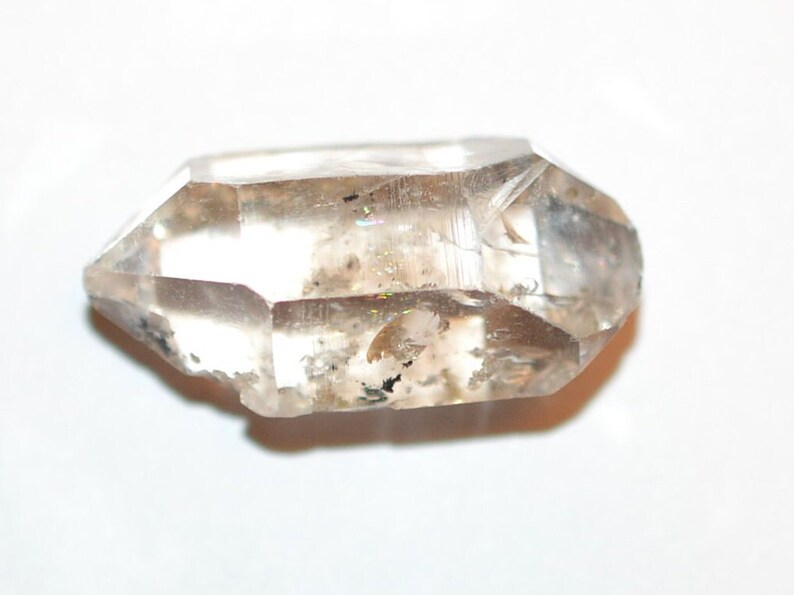 Quartz diamant brut Herkimer, cristal à double terminaison, 1 pièce, pierre précieuse naturelle de 9 073 g image 4