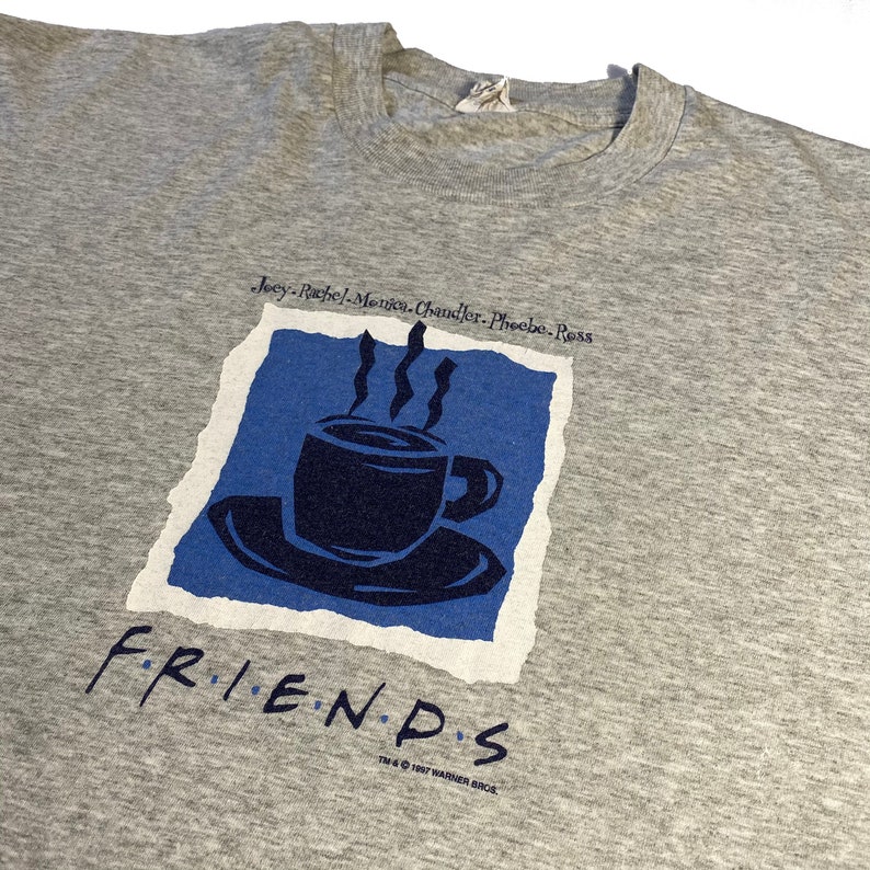 1997 Friends /'Central Perk/' vintage single-stitch grey t-shirt