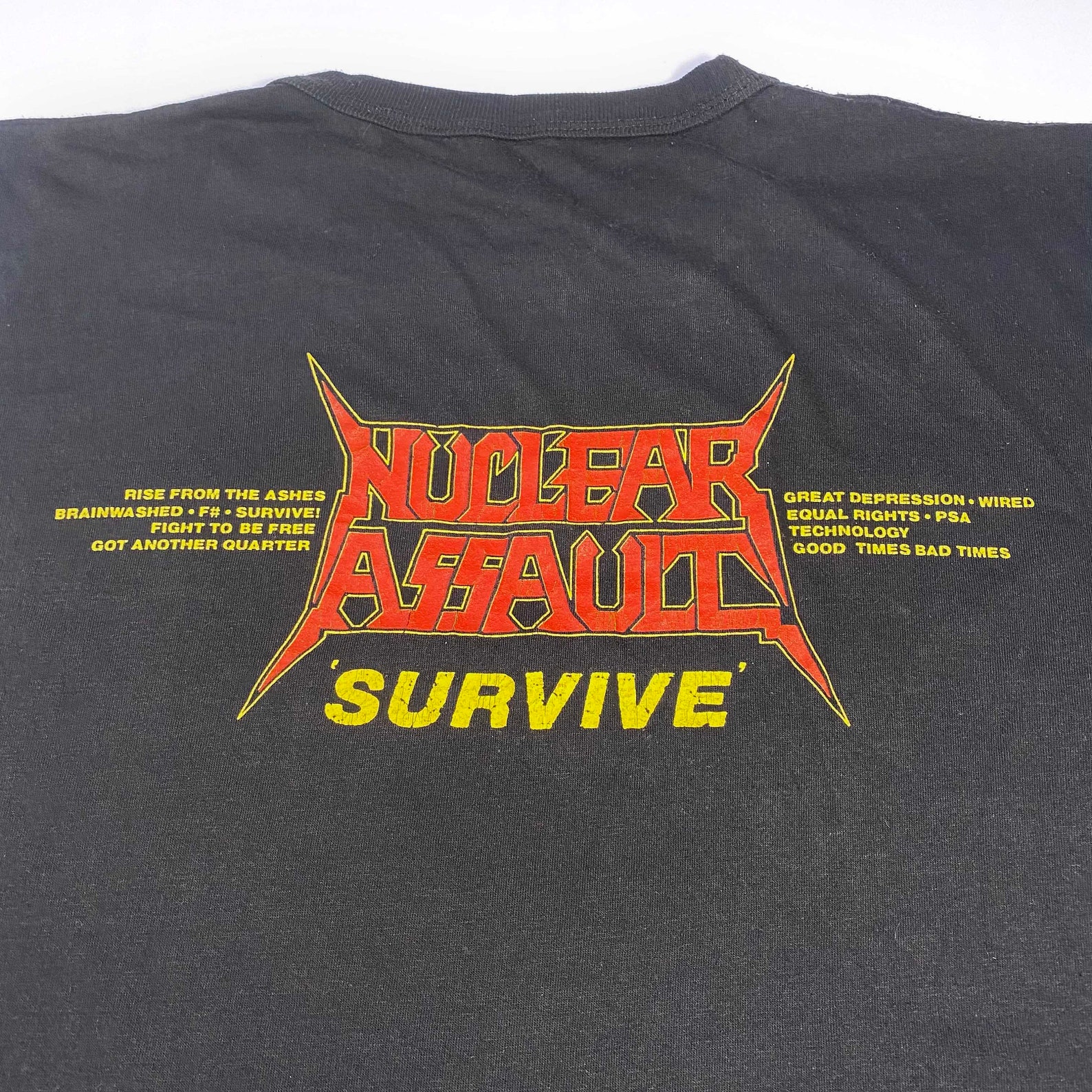 1988 Nuclear Assault 'Survive' vintage t-shirt | Etsy