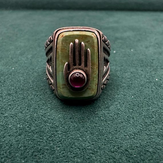 Relios Inc Sterling Ring with Turquoise & Gemstone