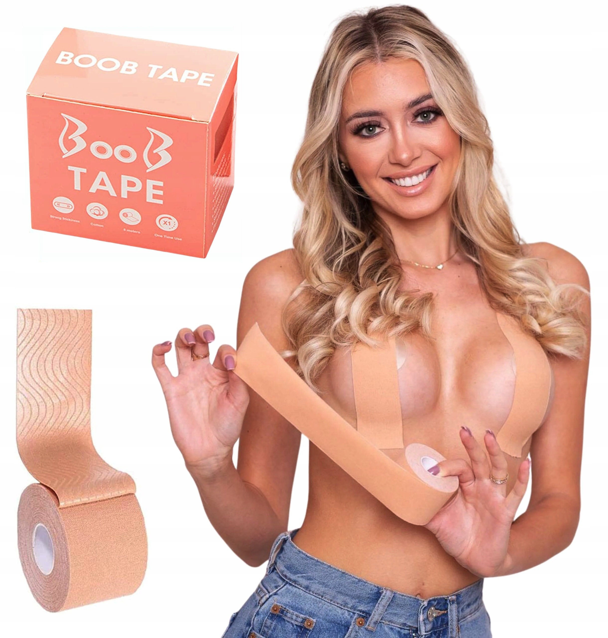 Push-up Sticky Bra Boob Tape Lifters-backless, Strapless and Plunging No-bra,  Large Breast Boob Lifters for DD/DDD Waterproof by Bring It Up -  Norway