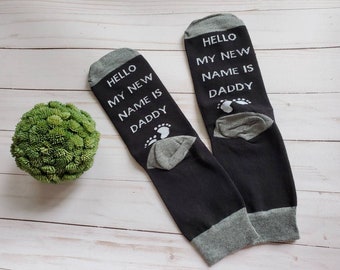 New Daddy Socks: Knitted Pregnancy Announcement Gift