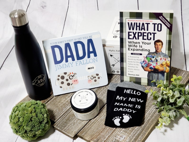 Expectant Daddy Gift Box New Dad Gift Basket image 1
