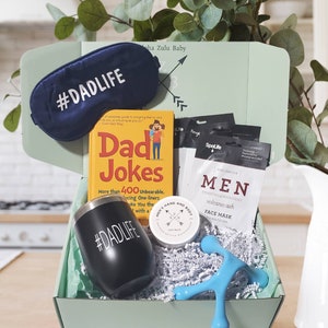 Dad Gift Box, Dad Gift Basket, Father's Day, Spa Kit, Gift for Men, Gift Box for Men, Self Care Gift Box for Him, Birthday Gift, Dad Baby