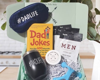 Dad Gift Box, Dad Gift Basket, Father's Day, Spa Kit, Gift for Men, Gift Box for Men, Self Care Gift Box for Him, Birthday Gift, Dad Baby