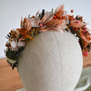 Red, orange and yellow ombre headband