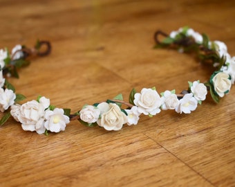 White rose crown