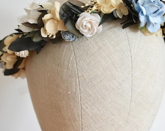 Corona di rose blu