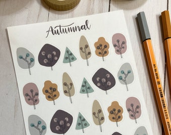 Autumn Stickers | Fall Stickers | Autumnal Stickers | Tree Stickers