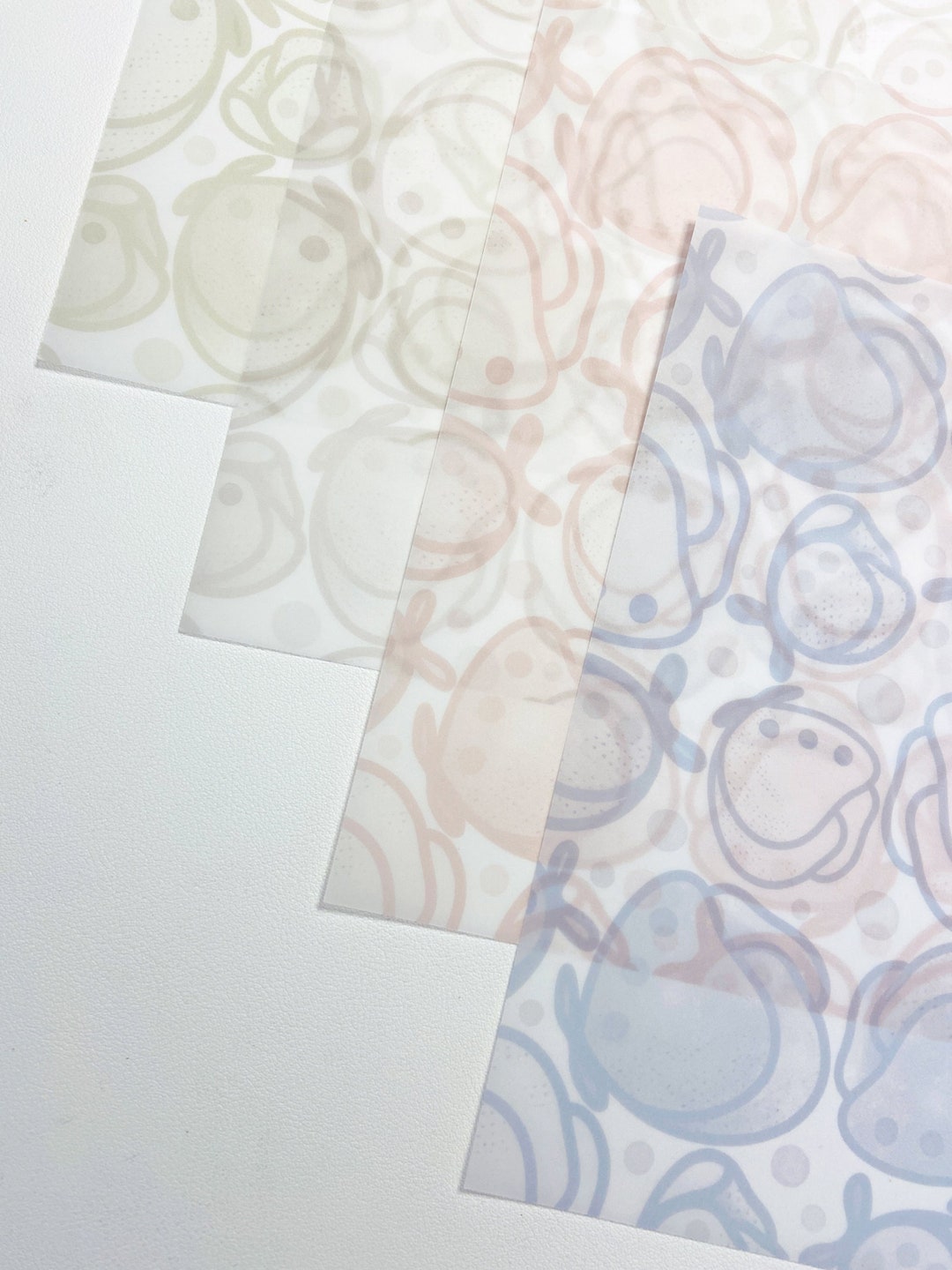 8.5x11 Vellum Prints Floral Printed Vellum Etsy