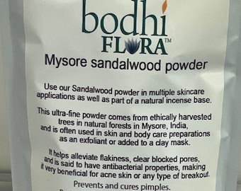 Sandalwood Powder Indian Sandalwood Chandan Pooja Incense Body Powder Soothing Cleansing Wrinkles Natural Dry Perfume