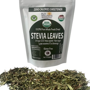 USDA Organic Stevia Leaves: Natural Sweetener, Sweet Tea Herb