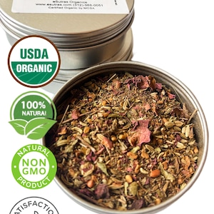 Herbal Tea for Women to Balance Hormones Strengthen Bones Calcium Magnesium Herbs Rich Caffeine Free