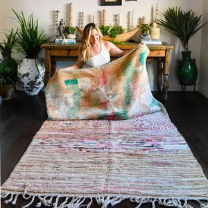 Marie Vintage Berber Rug, Moroccan Rug, Beni Ourain, Wool Rug, Bohemian, Beni Mguild Rug, Boho Rug, Handmade
